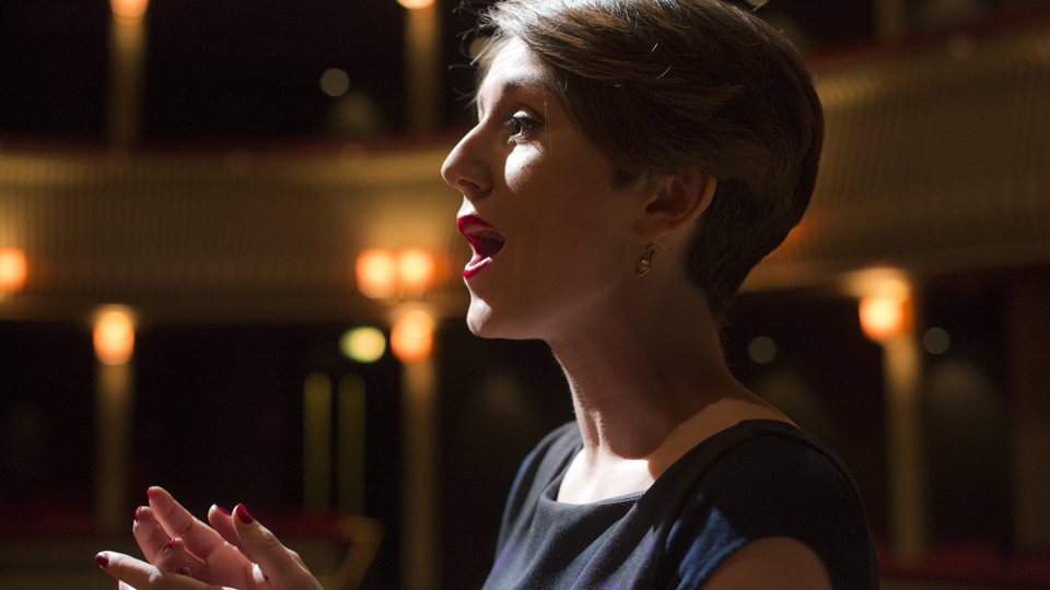 Singer in Britten Theatre